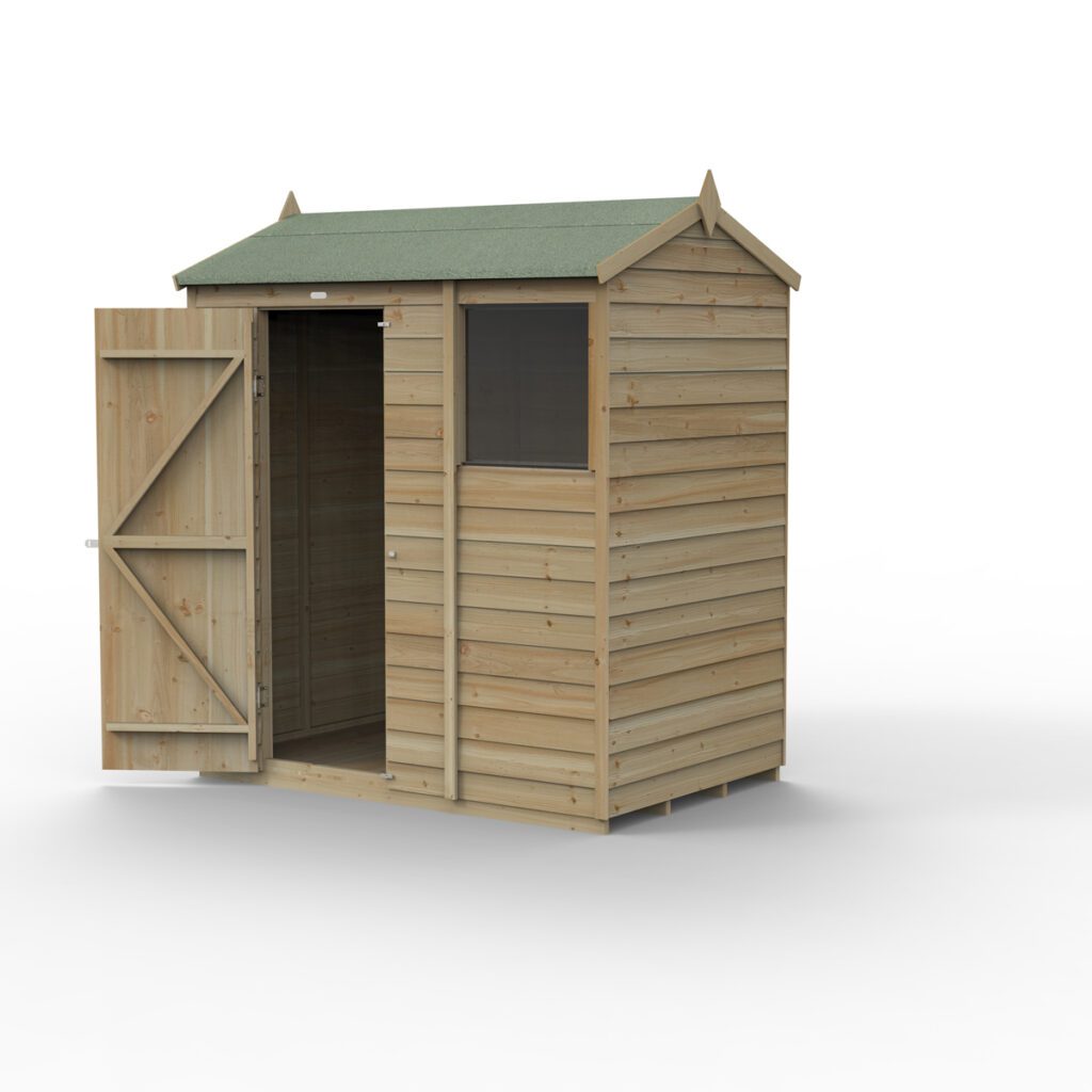 4LIFE Reverse Apex Shed 6×4 – Single Door – 1 Window 5013053200520 2